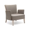 Wood and Fabric Lounge Armchair for Waiting Room - Nob