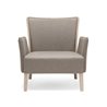 Wood and Fabric Lounge Armchair for Waiting Room - Nob