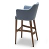 High Stool with Backrest and Armrests - Oscar