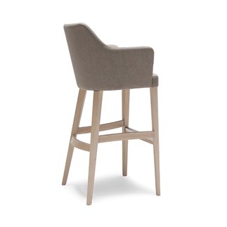 High Stool with Backrest and Armrests - Oscar | Origins 1971