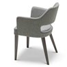 Wood Restaurant Chair with Backrest and Armrests - Emily