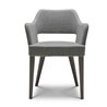 Wood Restaurant Chair with Backrest and Armrests - Emily