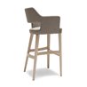 Velvet Bar Stool with Design Backrest - Emily