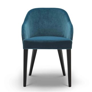 Design Chair in Wood and Velvet - Roald | Origins 1971