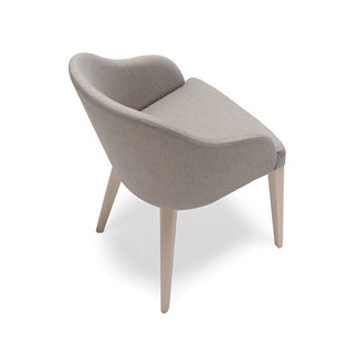 Design Chair in Wood and Velvet - Roald | Origins 1971