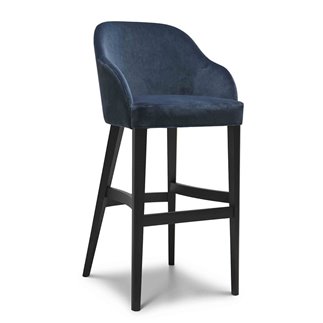 Bar Stool with Upholstered High Backrest - Roald | Origins 1971