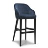 Bar Stool with Upholstered High Backrest - Roald