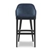 Bar Stool with Upholstered High Backrest - Roald