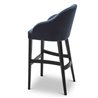 Bar Stool with Upholstered High Backrest - Roald