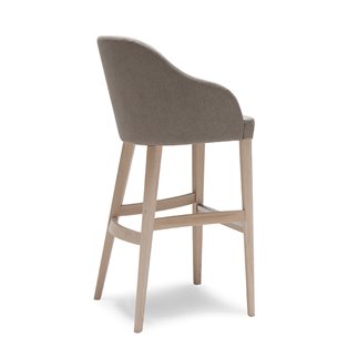 Bar Stool with Upholstered High Backrest - Roald | Origins 1971