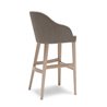 Bar Stool with Upholstered High Backrest - Roald