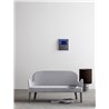 Waiting Room Loveseat Sofa in Wood and Velvet - Roald