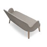 Waiting Room Loveseat Sofa in Wood and Velvet - Roald