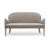 Waiting Room Loveseat Sofa in Wood and Velvet - Roald