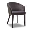 Design Restaurant Chair with Back and Cushion Seat - Doris