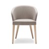 Design Restaurant Chair with Back and Cushion Seat - Doris