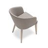 Design Restaurant Chair with Back and Cushion Seat - Doris