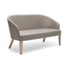 Design Waiting Room Loveseat Sofa in Wood - Doris