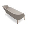 Design Waiting Room Loveseat Sofa in Wood - Doris