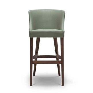 Wood Bar Stool wit Fabric Cushion Seat - Elias | Origins 1971