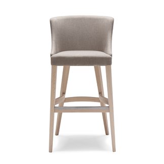 Wood Bar Stool wit Fabric Cushion Seat - Elias | Origins 1971