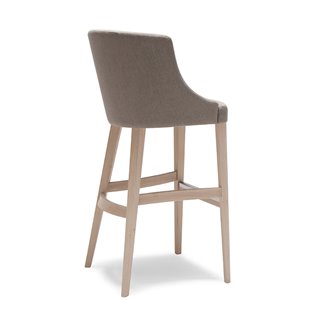 Wood Bar Stool wit Fabric Cushion Seat - Elias | Origins 1971