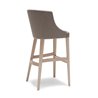 Wood Bar Stool with Fabric Cushion Seat - Elias