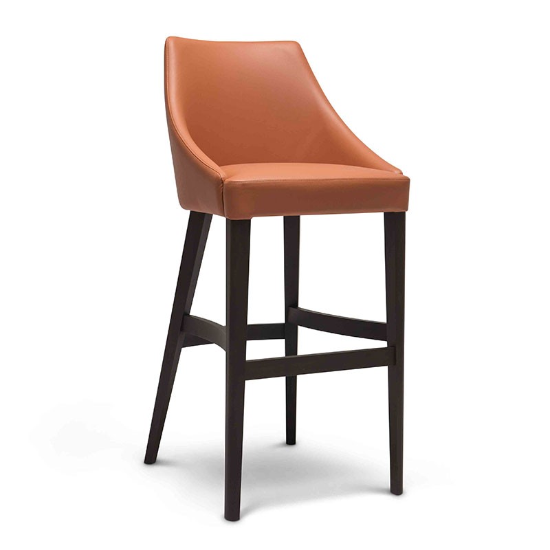 High Design Stool with Backrest - Edgar | Origins 1971