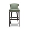 Bar Stool with Cushion Seat and Backrests - Agatha