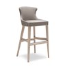 Bar Stool with Cushion Seat and Backrests - Agatha