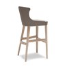 Bar Stool with Cushion Seat and Backrests - Agatha