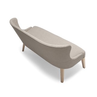 Waiting Room Loveseat in Wood and Fabric - Agatha | Origins 1971