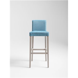 High Wood Bar Stool with Cushion Seat - Lady | Palma