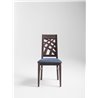 Design Wood Chair with Cushion Seat - Carmen