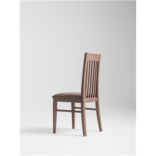 Restaurant Wood Chair in Velvet Cushion Seat - Clara | Palma