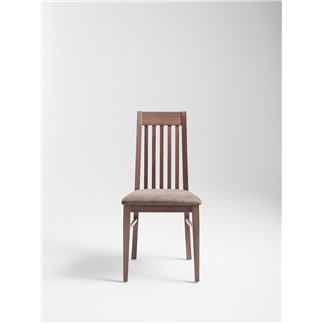 Restaurant Wood Chair in Velvet Cushion Seat - Clara | Palma