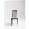 Restaurant Wood Chair in Velvet Cushion Seat - Clara