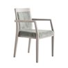 Stackable Chair with Armrests and Cushion Seat - Boheme