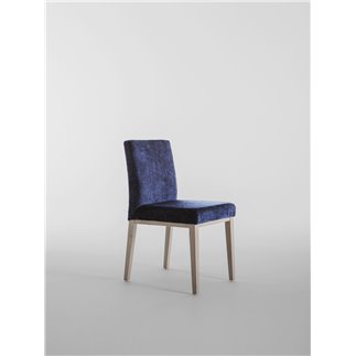 Restaurant Chair in Wood and Velvet - Casta