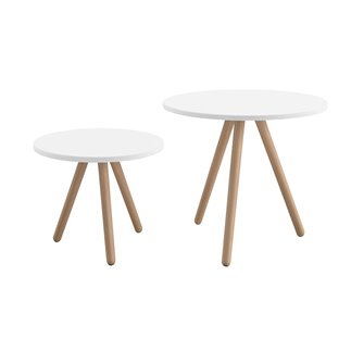 Low Table with Wooden Legs - Woody