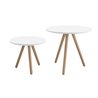 Low Table with Wooden Legs - Woody