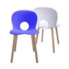 Chair with Wooden Legs - Olivia Wood