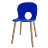 Chair with Wooden Legs - Olivia Wood