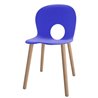 Chair with Wooden Legs - Olivia Wood