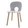 Chair with Wooden Legs - Olivia Wood