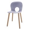 Chair with Wooden Legs - Olivia Wood