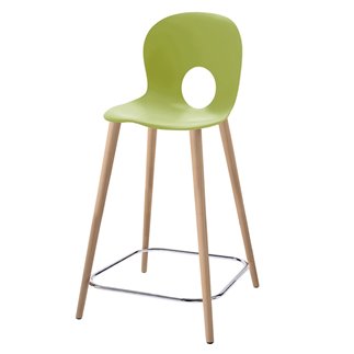 Stool with Wooden Legs - Olivia Wood | ISA Project