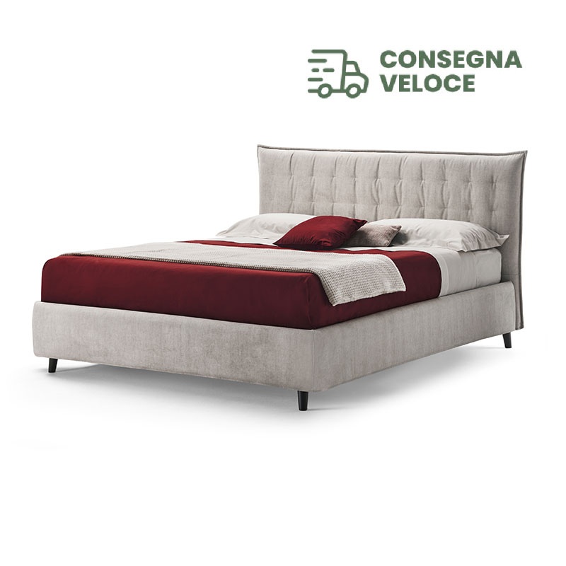 Letto con Rivestimento in Tessuto - Cassiopea | IsaProject