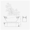 Steel Outdoor Planter - Barca