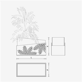 Design Single Planter - Palm | IsaProject